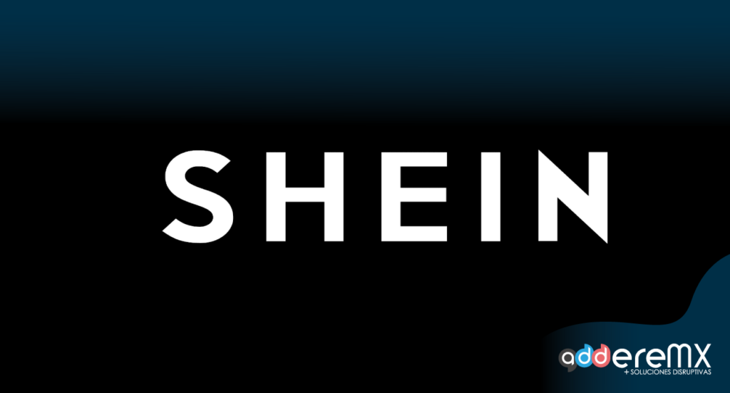 Shein, el e-commerce en fondo negro con degradado